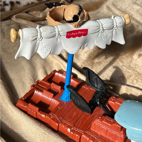 Fisher Price Great Adventures Shark Raft Boat And Pirate Ship Dinghy - Picture 4 of 10